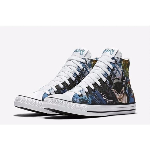 RARE Converse Chuck Taylor DC Comics Gotham Sirens High Top Sneaker Sz 6.5 - Picture 1 of 7
